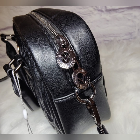 Valentino Orlandi  Satchel Quilted Crossbody color Gunmetal - Picture 8 of 10